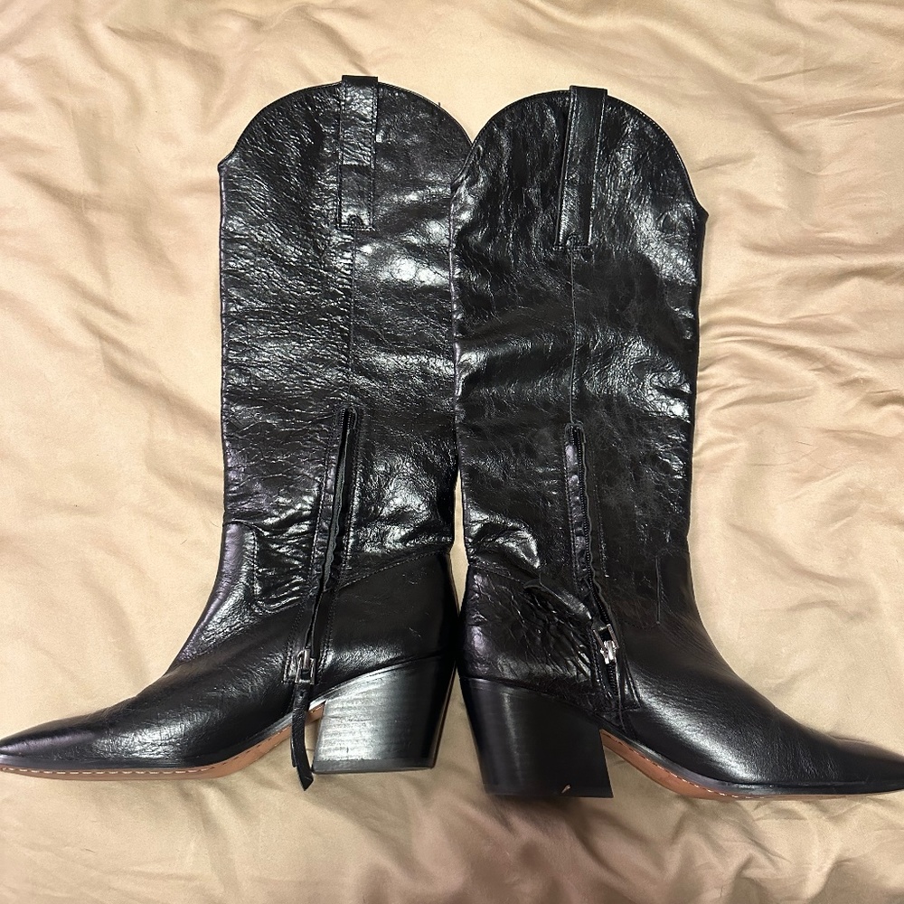 Sam Edelman Britten Leather Western style boots